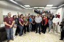 A ministra da Saúde, Nísia Trindade, visitou as instalações da Secretaria de Estado da Saúde (Sesa) nível central nesta terça-feira (25)