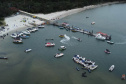 Evento com caça ao tesouro reuniu 150 apaixonados por embarcações na Ilha do Mel