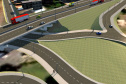 Maquete 3D do anteprojeto do viaduto da PUC