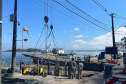 Substituição de ponte flutuante na travessia do Ferry Boat de Guaratuba