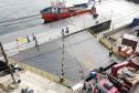 Ferry boat de Guaratuba opera normalmente após troca de ponte 
