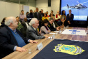 Vice Governador Darci Piana participa  de encontro com os parceiros envolvidos na retomada do Serviço Aeromédico da PRF no Paraná - Foto: Ari Dias/AEN