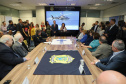 Vice Governador Darci Piana participa  de encontro com os parceiros envolvidos na retomada do Serviço Aeromédico da PRF no Paraná - Foto: Ari Dias/AEN
