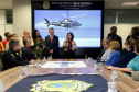 Vice Governador Darci Piana participa  de encontro com os parceiros envolvidos na retomada do Serviço Aeromédico da PRF no Paraná - Foto: Ari Dias/AEN