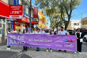 GUARAPUAVA - 22 - 07- 2023 - programação da Campanha Paraná Unido no Combate ao Feminicídio