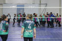 Guaratuba, 28 de agosto de 2023 - A primeira dama, Luciana Saito Massa, participou da abertura do Jogos da Integração da Idoso.