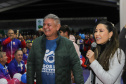 Guaratuba, 28 de agosto de 2023 - A primeira dama, Luciana Saito Massa, participou da abertura do Jogos da Integração da Idoso.