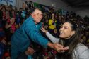 Guaratuba, 28 de agosto de 2023 - A primeira dama, Luciana Saito Massa, participou da abertura do Jogos da Integração da Idoso.