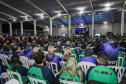 Guaratuba, 28 de agosto de 2023 - A primeira dama, Luciana Saito Massa, participou da abertura do Jogos da Integração da Idoso.