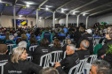 Guaratuba, 28 de agosto de 2023 - A primeira dama, Luciana Saito Massa, participou da abertura do Jogos da Integração da Idoso.