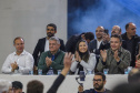 Guaratuba, 28 de agosto de 2023 - A primeira dama, Luciana Saito Massa, participou da abertura do Jogos da Integração da Idoso.