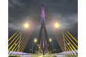 Teste de iluminação cênica marca fim dos trabalhos na Ponte da Integração Brasil 