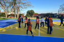 Governo do Paraná inicia projeto-piloto de instalação de pisos em quadras esportivas em Jandaia do Sul