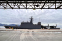 Navio-patrulha Maracanã atraca no Porto de Paranaguá