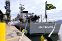 Navio-patrulha Maracanã atraca no Porto de Paranaguá