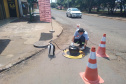 Equipamento ajuda a identificar irregularidades na tubulação de esgoto. Fumaça não é tóxica