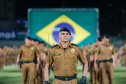 Governador Carlos Massa Ratinho Junior participa da cerimônia que marca a conclusão do treinamento dos novos policiais militares.