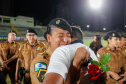 Governador Carlos Massa Ratinho Junior participa da cerimônia que marca a conclusão do treinamento dos novos policiais militares.