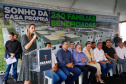 Governador Carlos Massa Ratinho Jr inaugura 240 apartamentos, dos quais 166 receberam subsídio do Governo do Estado, totalizando R$ 2,5 milhões de investimento.