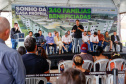 Governador Carlos Massa Ratinho Jr inaugura 240 apartamentos, dos quais 166 receberam subsídio do Governo do Estado, totalizando R$ 2,5 milhões de investimento.