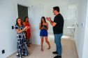 Governador Carlos Massa Ratinho Jr inaugura 240 apartamentos, dos quais 166 receberam subsídio do Governo do Estado, totalizando R$ 2,5 milhões de investimento.