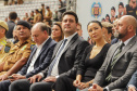 Curitiba, 12 de setembro de 2023 - O governador Carlos Massa Ratinho Jr. participa da formatura de soldados da Polícia Militar do Paraná na Ligga Arena.