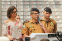 Curitiba, 12 de setembro de 2023 - O governador Carlos Massa Ratinho Jr. participa da formatura de soldados da Polícia Militar do Paraná na Ligga Arena.