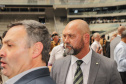 Curitiba, 12 de setembro de 2023 - O governador Carlos Massa Ratinho Jr. participa da formatura de soldados da Polícia Militar do Paraná na Ligga Arena.