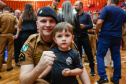 Governador Carlos Massa Ratinho Junior participa da cerimônia que marca a conclusão do treinamento dos novos policiais militares.