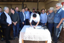  inauguração de mais um sistema para a produção de biogás e biometano, instalado na Granja Angst, em Toledo, no Oeste do Paraná. 