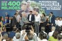 Curitibam 25 de setembro de 2023 - O governador Carlos Massa Ratinho Jr. realiza encontro com prefeitos e entrega mais de R$ 400 milhões em melhorias às cidades paranaenses.
