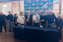 Assinatura agora de convênio para pavimentação de estrada rural em Vitorino.