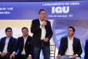 O governador Carlos Massa Ratinho Junior participou nesta terça-feira (19) do evento de início das obras de ampliação do Aeroporto Internacional de Foz do Iguaçu – Cataratas, no Oeste