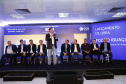 O governador Carlos Massa Ratinho Junior participou nesta terça-feira (19) do evento de início das obras de ampliação do Aeroporto Internacional de Foz do Iguaçu – Cataratas, no Oeste