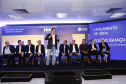 O governador Carlos Massa Ratinho Junior participou nesta terça-feira (19) do evento de início das obras de ampliação do Aeroporto Internacional de Foz do Iguaçu – Cataratas, no Oeste