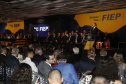 O governador Carlos Massa Ratinho Junior participou nesta segunda-feira (23) da posse do novo presidente da Federação das Indústrias do Paraná (Fiep), Edson Vasconcelos.
