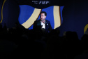 O governador Carlos Massa Ratinho Junior participou nesta segunda-feira (23) da posse do novo presidente da Federação das Indústrias do Paraná (Fiep), Edson Vasconcelos.