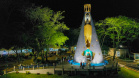 Com o maior monumento dedicado a Nossa Senhora Aparecida na América Latina, Itaipulândia recebe milhares de romeiros no Dia da Padroeira.