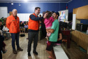 O governador Carlos Massa Ratinho Junior visitou na noite desta quarta-feira (18) a cidade de São Mateus do Sul, uma das mais atingidas pelas chuvas dos últimos dias no Paraná.