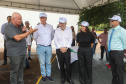 O governador em exercício Darci Piana participou nesta quinta-feira (23) da inauguração do Píer e do sistema Bioflocos da Alpha Fish, que iniciou em 2021 a produção de tilápia em tanques-rede em São Jorge D’Oeste, no Sudoeste do Estado.