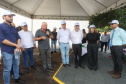 O governador em exercício Darci Piana participou nesta quinta-feira (23) da inauguração do Píer e do sistema Bioflocos da Alpha Fish, que iniciou em 2021 a produção de tilápia em tanques-rede em São Jorge D’Oeste, no Sudoeste do Estado.