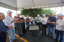 O governador em exercício Darci Piana participou nesta quinta-feira (23) da inauguração do Píer e do sistema Bioflocos da Alpha Fish, que iniciou em 2021 a produção de tilápia em tanques-rede em São Jorge D’Oeste, no Sudoeste do Estado.