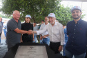 O governador em exercício Darci Piana participou nesta quinta-feira (23) da inauguração do Píer e do sistema Bioflocos da Alpha Fish, que iniciou em 2021 a produção de tilápia em tanques-rede em São Jorge D’Oeste, no Sudoeste do Estado.