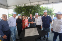 O governador em exercício Darci Piana participou nesta quinta-feira (23) da inauguração do Píer e do sistema Bioflocos da Alpha Fish, que iniciou em 2021 a produção de tilápia em tanques-rede em São Jorge D’Oeste, no Sudoeste do Estado.
