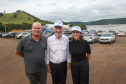 O governador em exercício Darci Piana participou nesta quinta-feira (23) da inauguração do Píer e do sistema Bioflocos da Alpha Fish, que iniciou em 2021 a produção de tilápia em tanques-rede em São Jorge D’Oeste, no Sudoeste do Estado.