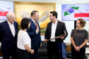  reunião entre o governador Carlos Massa Ratinho Junior e o chefe do governo regional, Jakub Chelstowkski, durante visita da comitiva polonesa à Curitiba. 