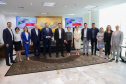  reunião entre o governador Carlos Massa Ratinho Junior e o chefe do governo regional, Jakub Chelstowkski, durante visita da comitiva polonesa à Curitiba. 