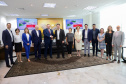  reunião entre o governador Carlos Massa Ratinho Junior e o chefe do governo regional, Jakub Chelstowkski, durante visita da comitiva polonesa à Curitiba. 