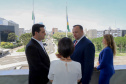  reunião entre o governador Carlos Massa Ratinho Junior e o chefe do governo regional, Jakub Chelstowkski, durante visita da comitiva polonesa à Curitiba. 