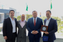  reunião entre o governador Carlos Massa Ratinho Junior e o chefe do governo regional, Jakub Chelstowkski, durante visita da comitiva polonesa à Curitiba. 